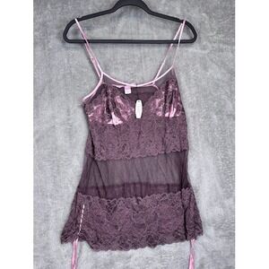 Victoria's Secret Lace Babydoll Lingerie Cami Top - Size M - New with Tags